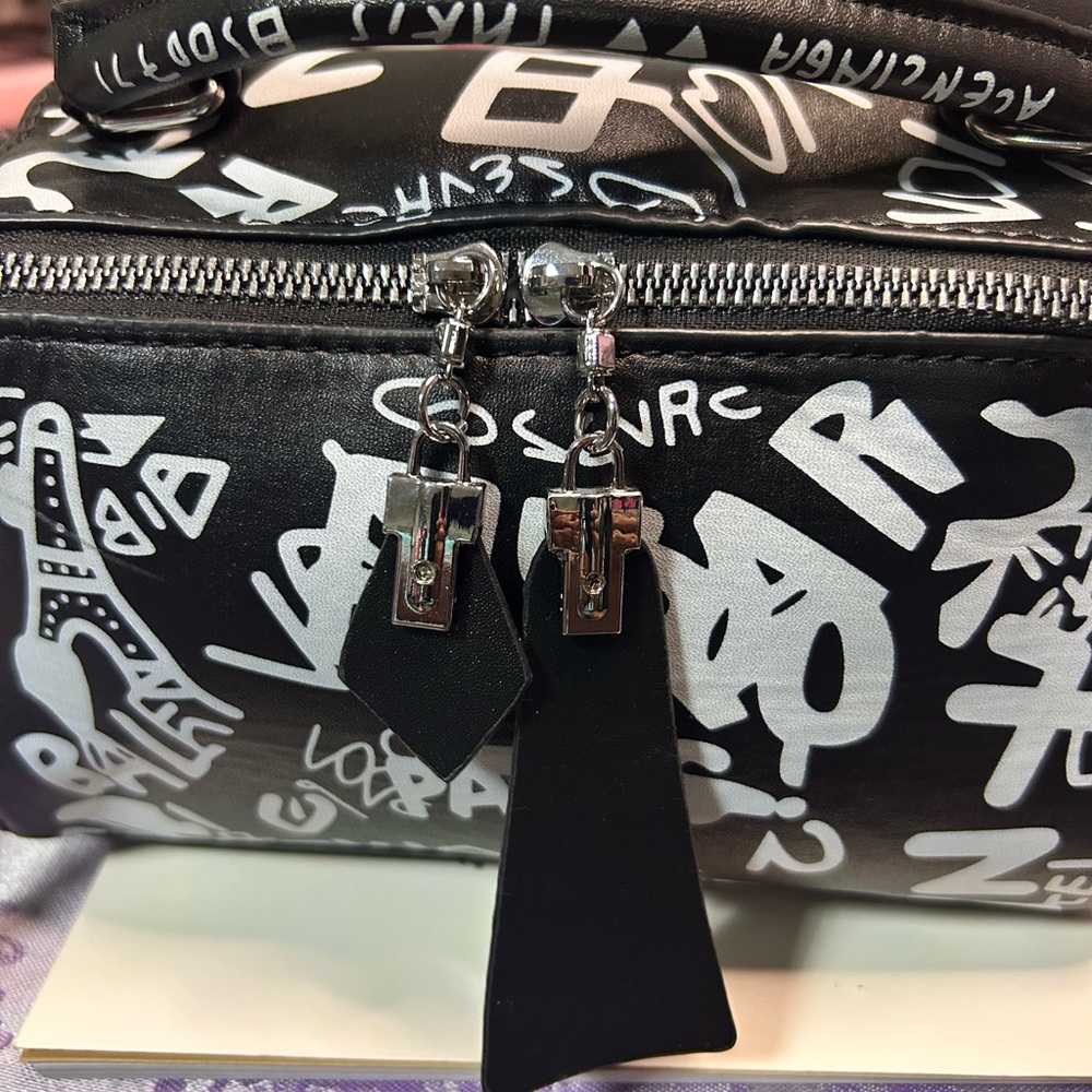 Stylish Black and White Purse